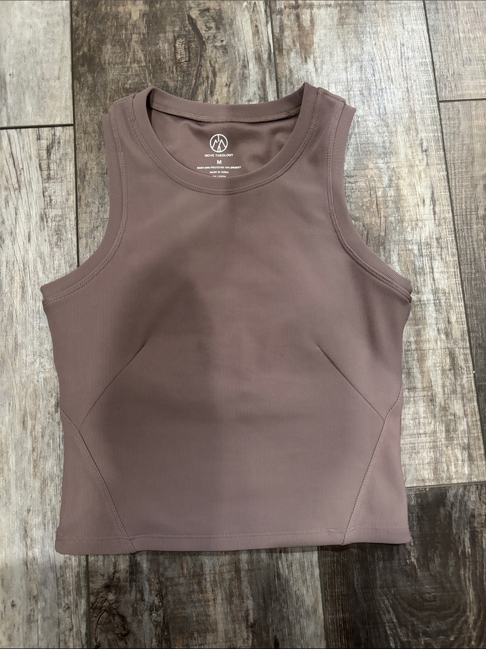 Everyday Cropped Tank Top in Mauve by Move x Motion